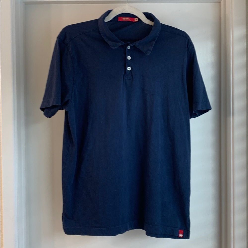Agave Men's Blue Short-Sleeve Golf Polo Size M